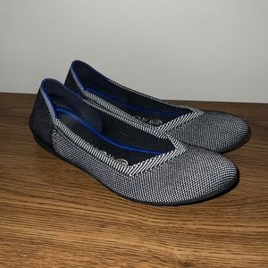 Rothy’s Round-Toe Loafer | Women’s US 6 | Black White | Very Good Condition
